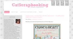 Desktop Screenshot of catscrapbooking.com