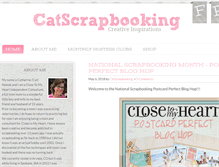 Tablet Screenshot of catscrapbooking.com